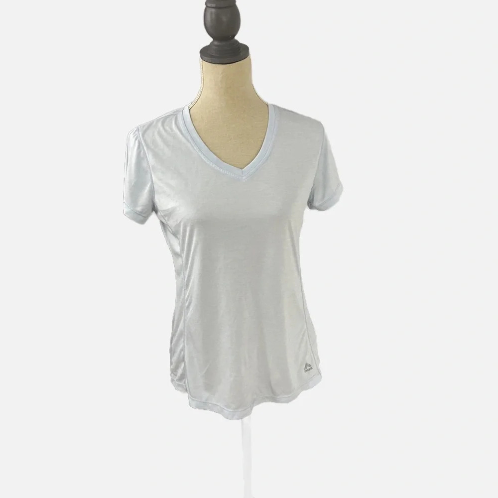 RBX Active Performance‎ Women's V-neck T-Shirt Light Blue Medium EUC